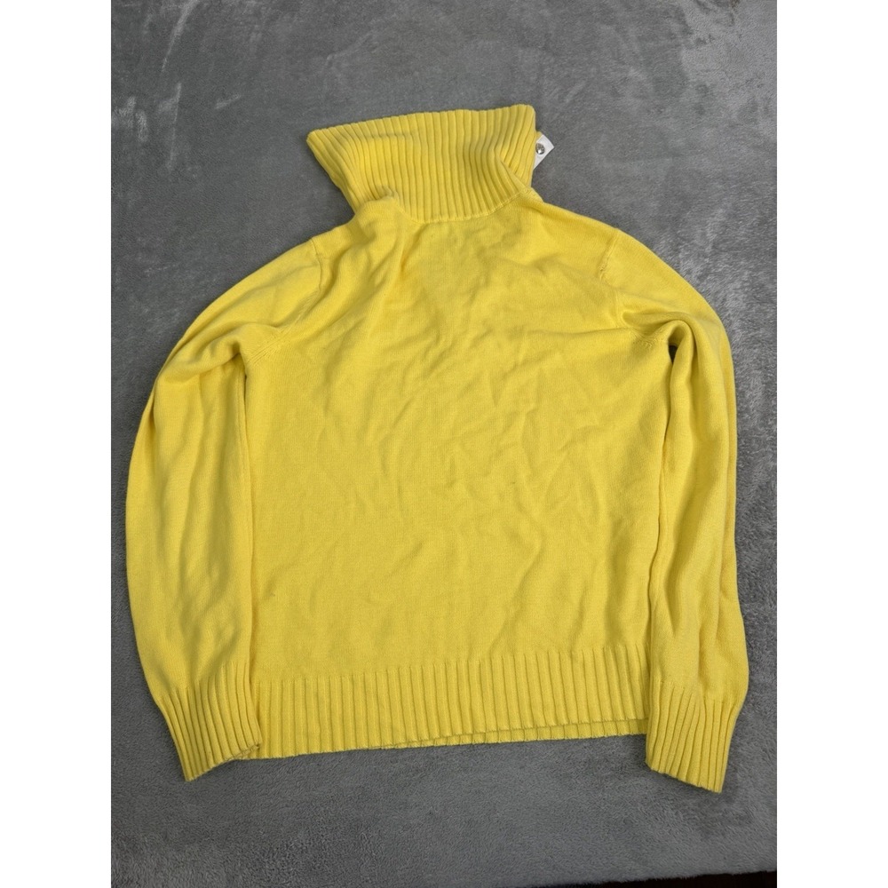 Lauren Ralph Lauren Mock Neck Sweater Women's Size Medium Yellow - Picture 2 of 9